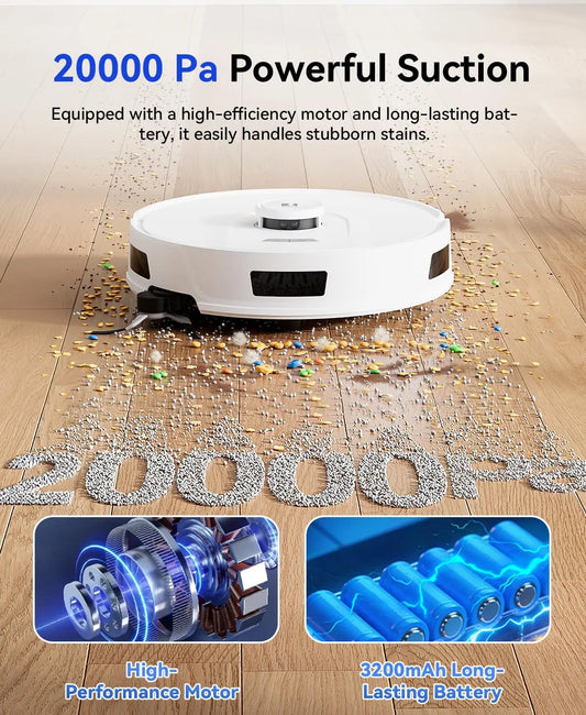 Robot Vacuum & Mop with 90-Day Self-Emptying