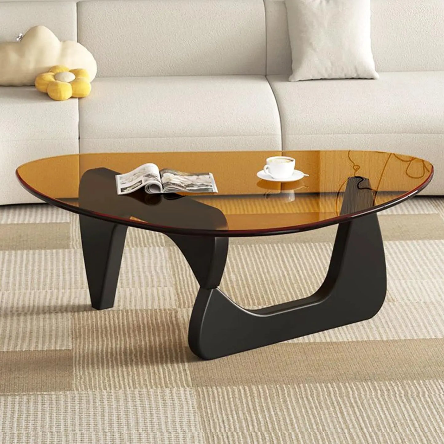 Modern Glass Coffee Table, Reception Office Tables