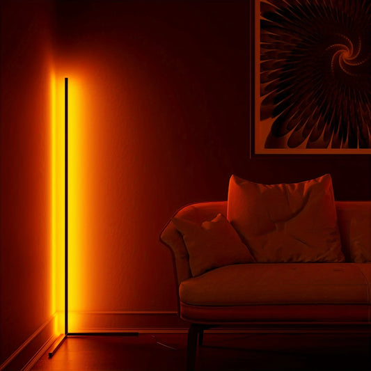 Corner Led Floor Lamp For Living Room Bedroom Game Room