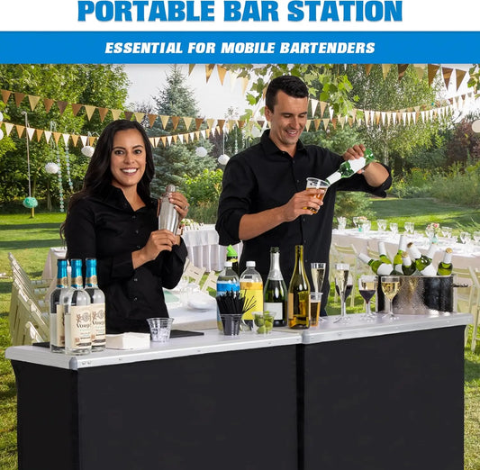 Mobile Bartender Station for Events - Includes Carrying Case