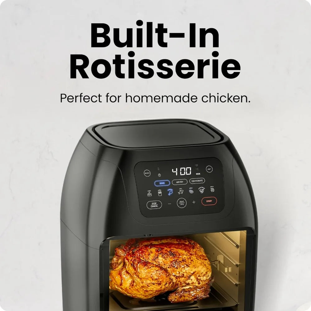 CHEFMAN Multifunction Digital Air Fryer, Rotisserie, Dehydrator, Convection Oven