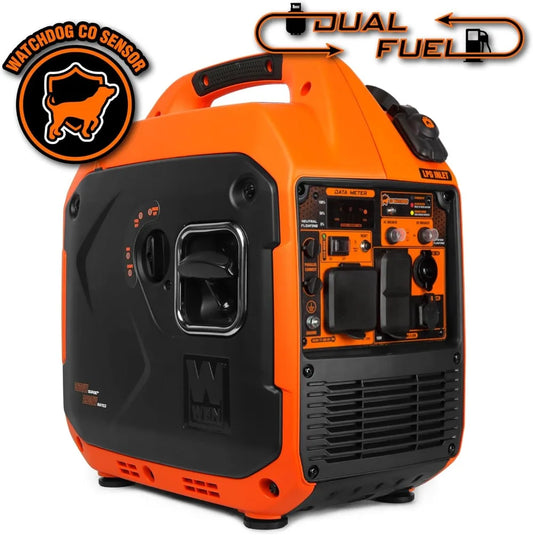 3600W Dual Fuel Portable Inverter Generator with CO Sensor