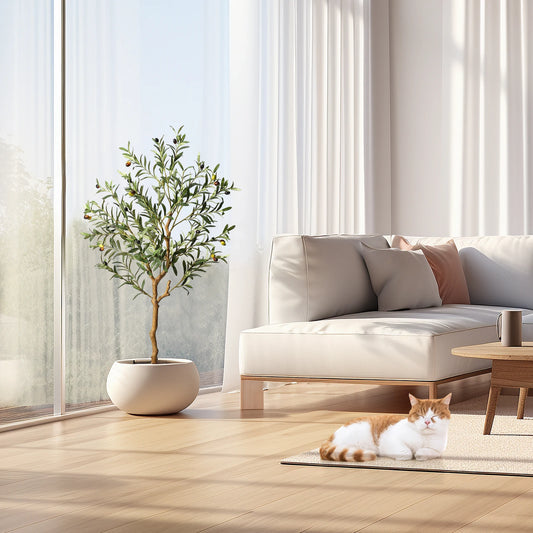 1Pc/2Pcs Artificial Olive Tree 4ft / 5ft / 6ft