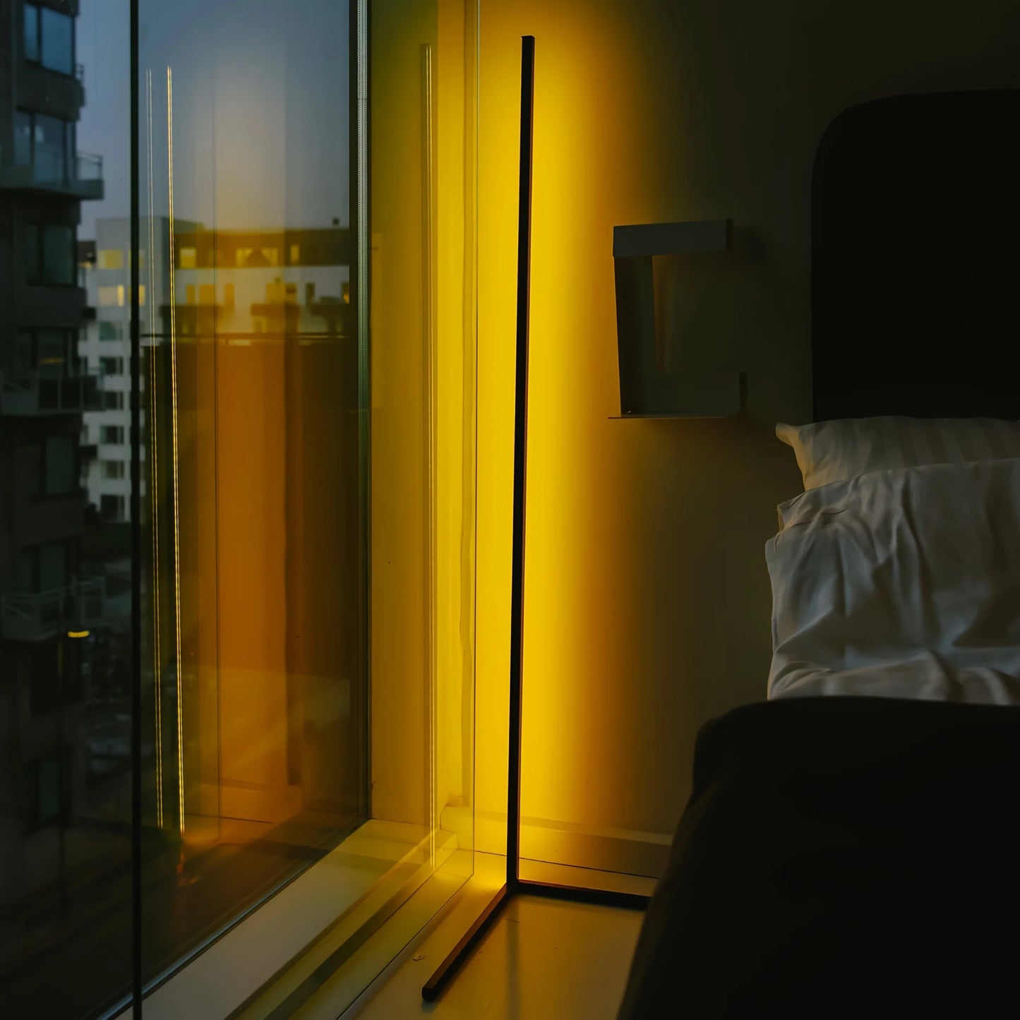 Corner Led Floor Lamp For Living Room Bedroom Game Room