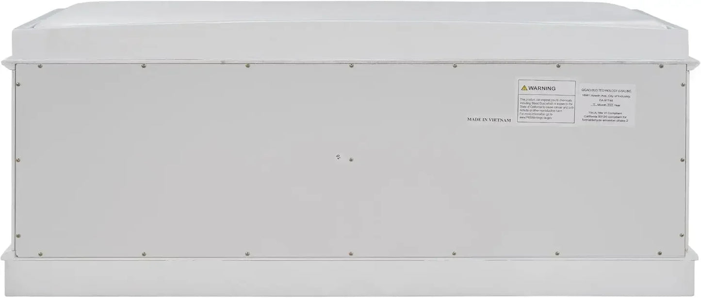 Entryway Storage Bench with Removable Cushion