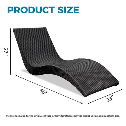 Outdoor Rattan Chaise Lounge