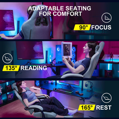 GTPLAYER Gaming Chair Linkage Armrests & Footrest