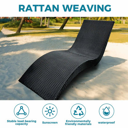 Outdoor Rattan Chaise Lounge