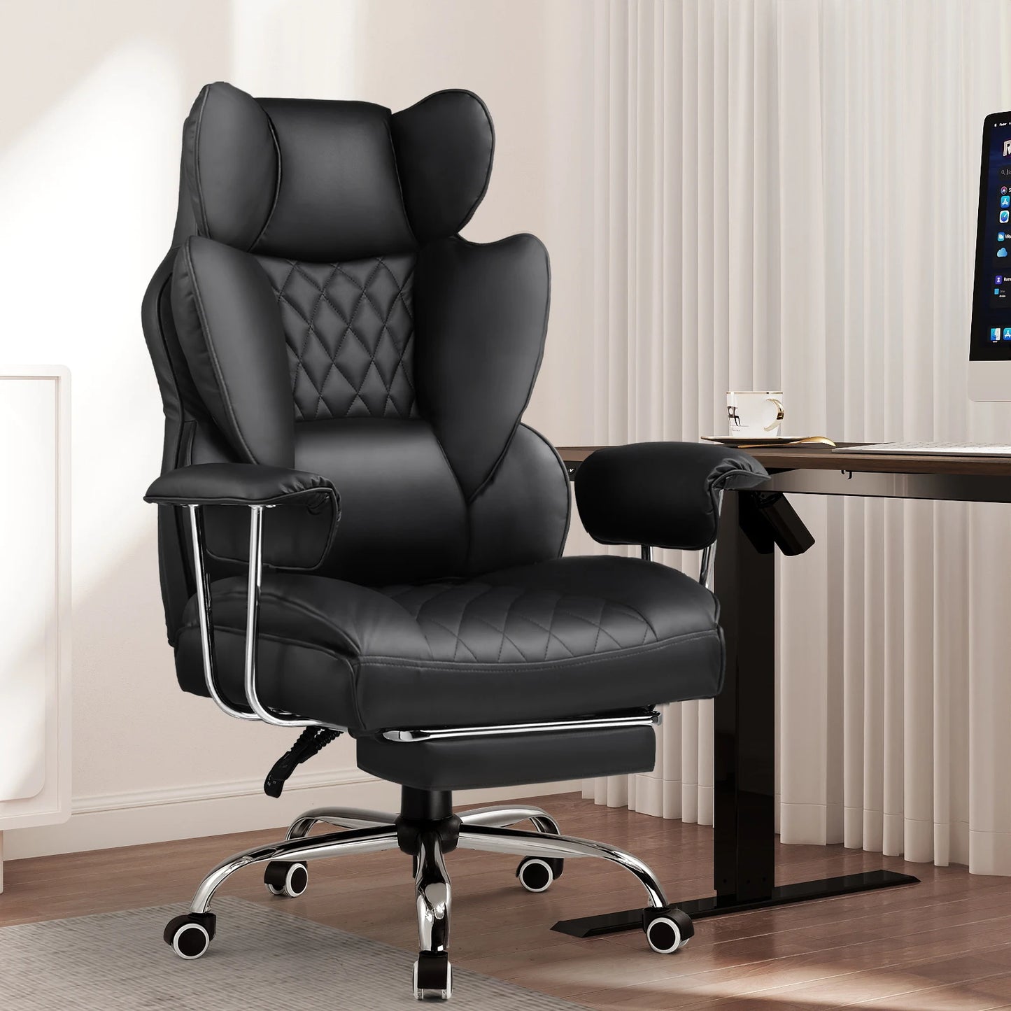 Big and Tall Ergonomic Gaming Chair with Pocket Spring Lumbar Support