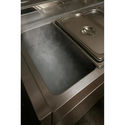 5 Pan Heavy Duty Commercial Steam Table/Food Warmer Cart