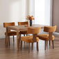 Modern Dining Chairs Set of 4, Upholstered Side Chairs with Wood Legs