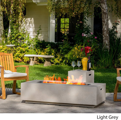 Christopher Knight Home Aidan Outdoor Rectangular Fire Table