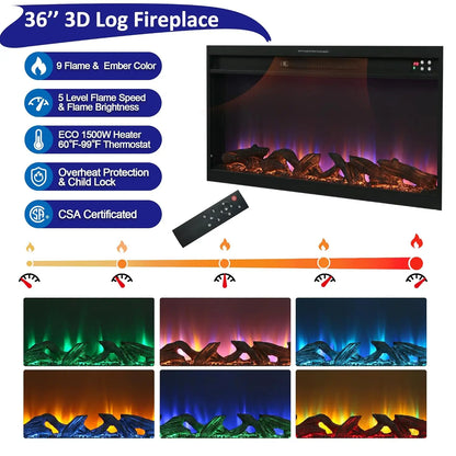 Fireplace  Entertainment Center, Holds up to 80 Inch TV