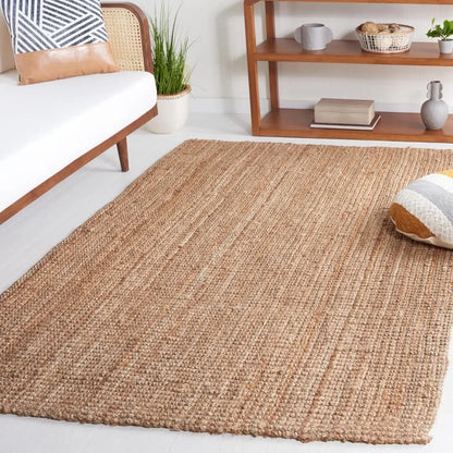6' x 9', Natural, Handmade Farmhouse Jute Rug