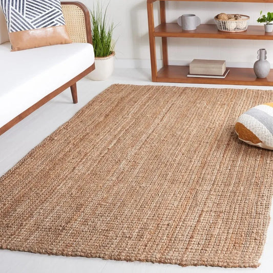 6' x 9', Natural, Handmade Farmhouse Jute Rug