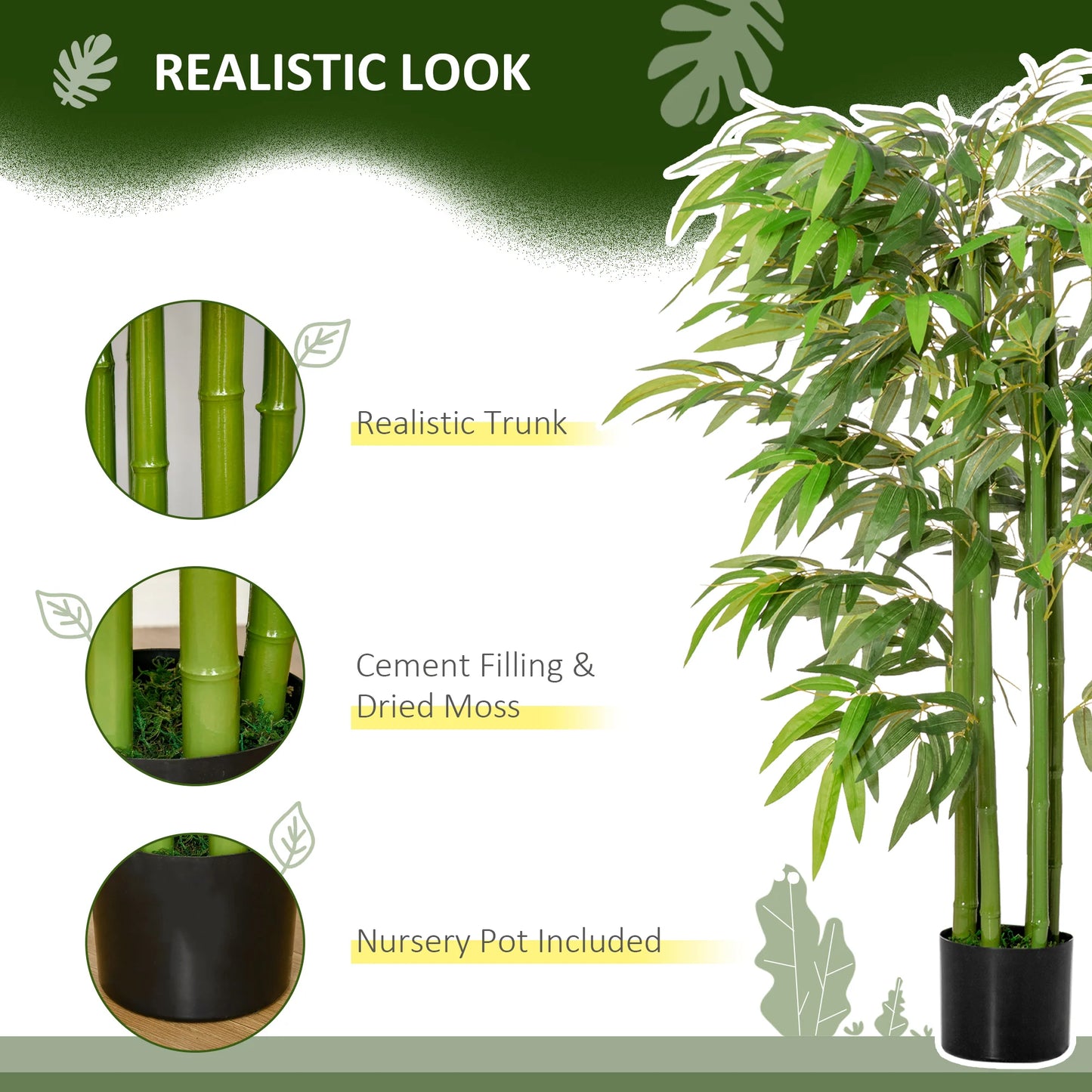 4.5' Artificial Bamboo Tree