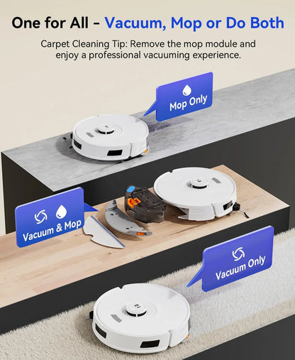 Robot Vacuum & Mop with 90-Day Self-Emptying