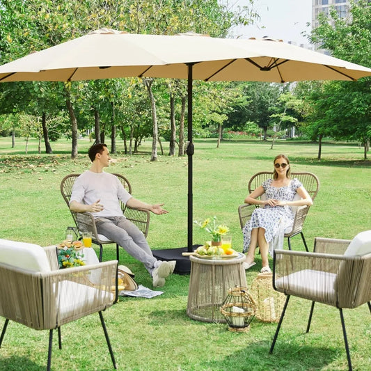 13 ft Triple-size Patio Umbrella w/Base Included