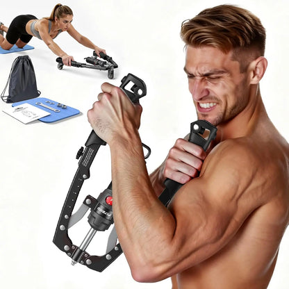 FLYBIRD 3-in-1 Twister Arm Trainer with Ab Roller Wheel