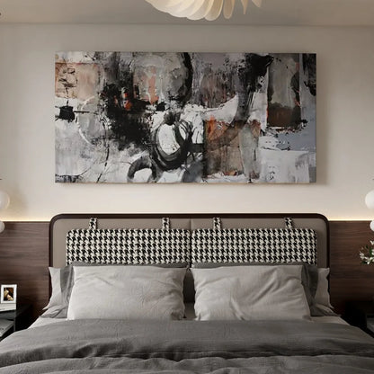 Contemporary Black and White Canvas Wall Art