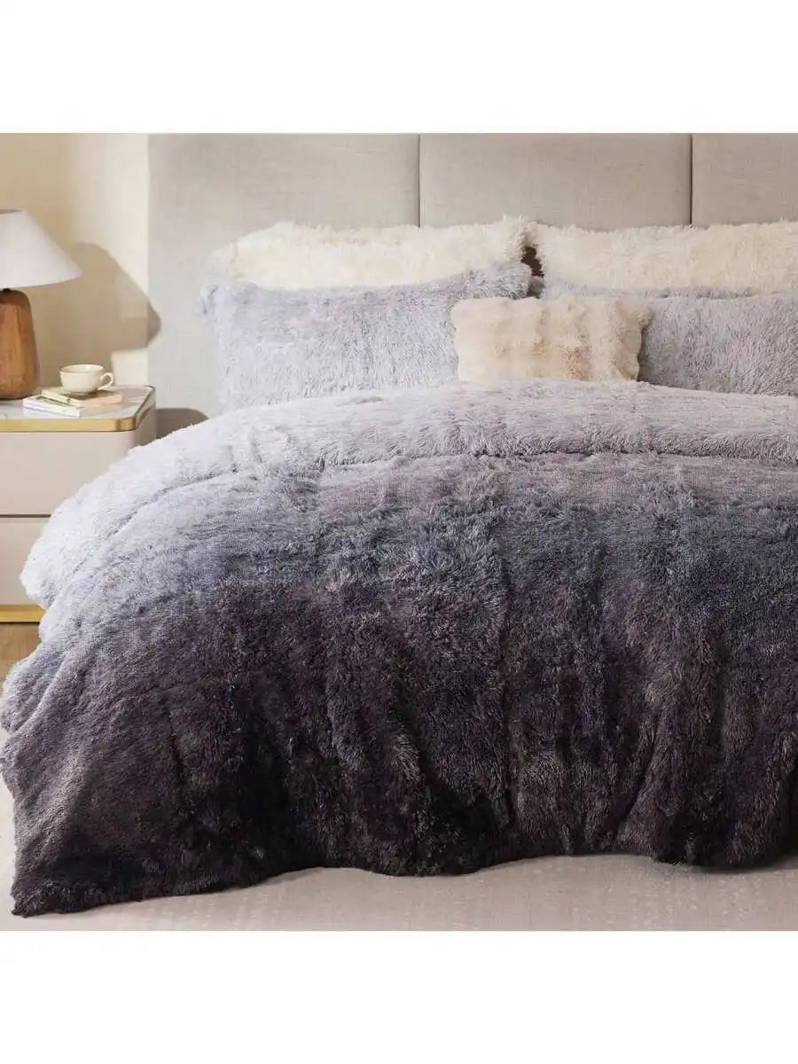 Ultra Soft Faux Fur 2/3-Piece Comforter with Matching Sham
