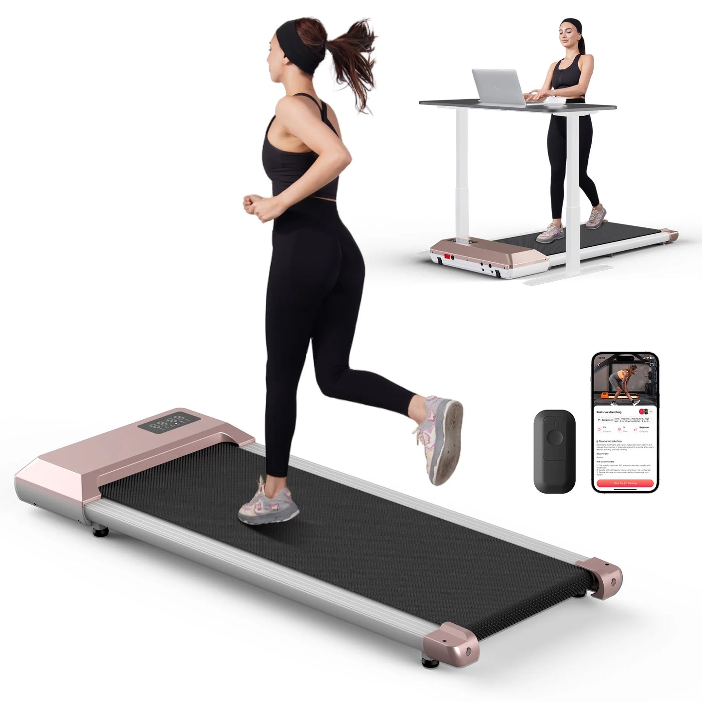 Treadmill Walking Pad with  LCD Digital Data Display