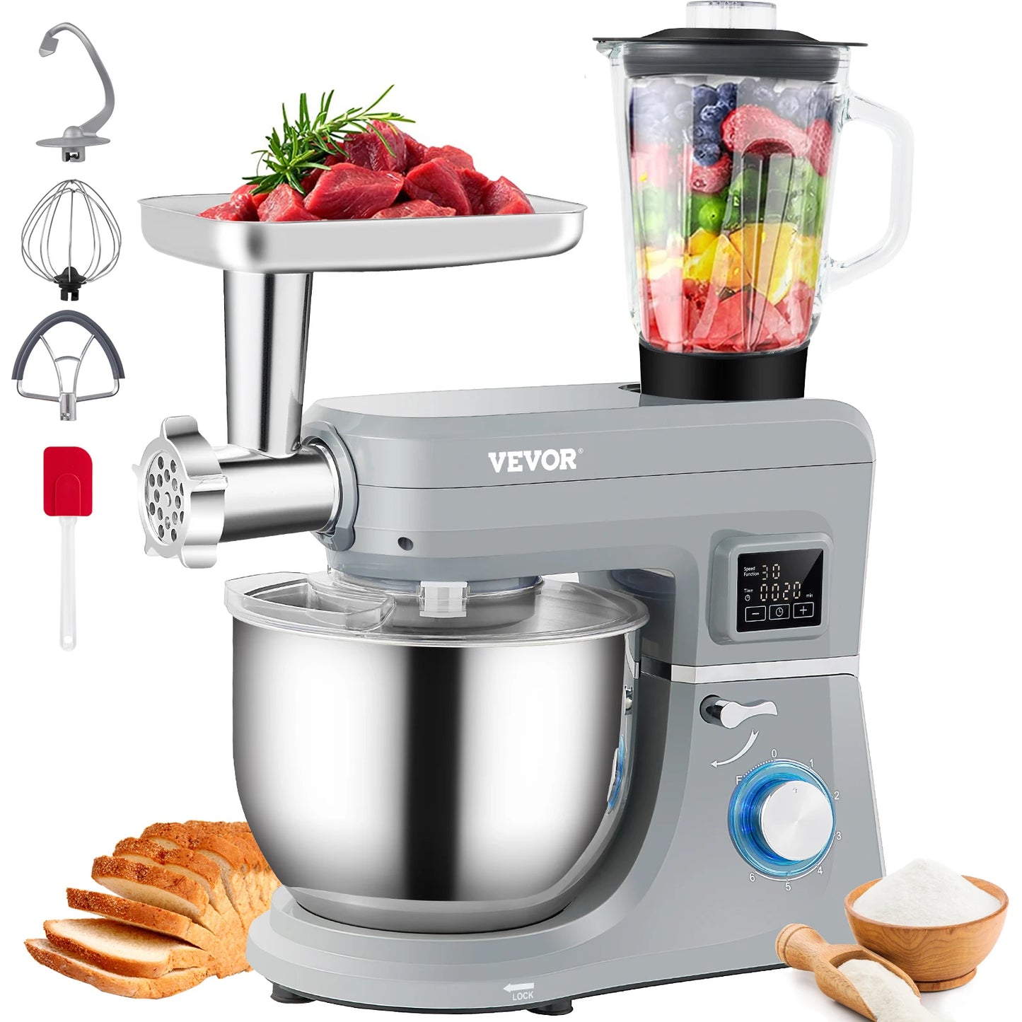 SucceBuy 5 IN 1 Multifunctional Electric Stand Mixer