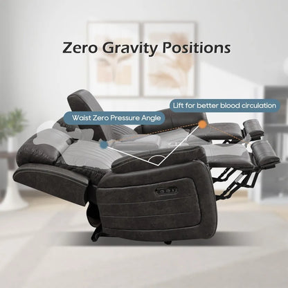 Power Reclining Loveseat with Zero Gravity & Adjustable Headrest