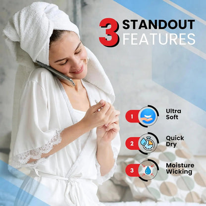 Luxury 100% Cotton 8-Piece Bath Towel Set
