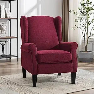 Modern  Chenille Fabric Accent Armchair