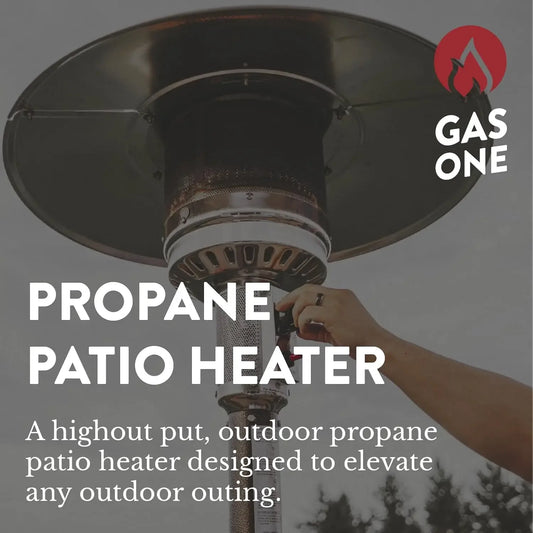 Portable Outdoor Patio Propane Heater with Wheels