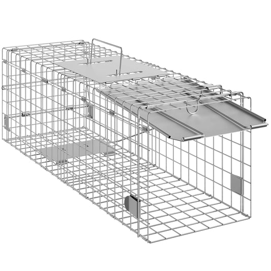 Live Animal Cage Trap - Humane Cat, Rodent Control