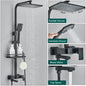 Black Shower Rainfall Faucet Set