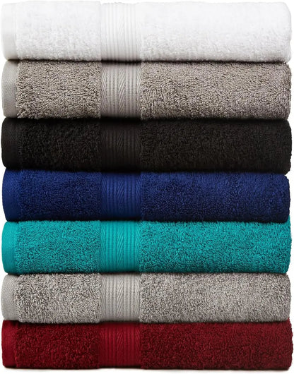 6-Piece 100% Cotton Bathroom Towels, Teal