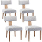 Modern Dining Chairs Set of 4, Upholstered Side Chairs with Wood Legs