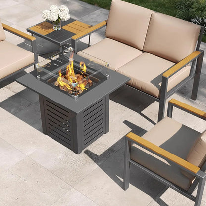 Propane Fire Pit Table Great For Outdoor Patio Deck and Garden