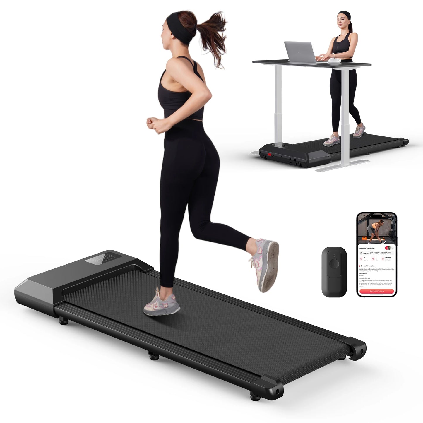 Treadmill Walking Pad with  LCD Digital Data Display