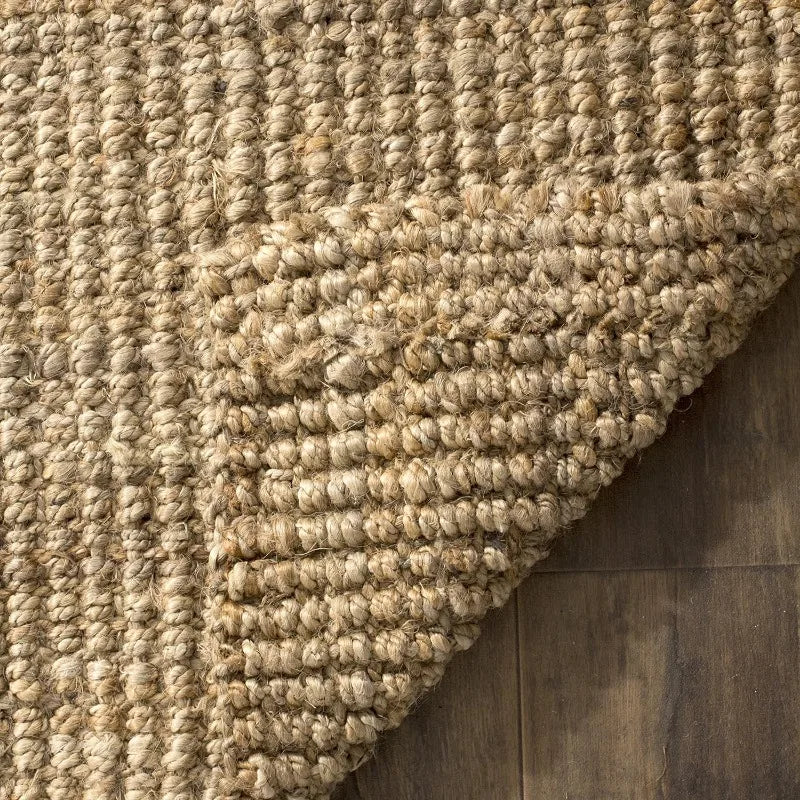 6' x 9', Natural, Handmade Farmhouse Jute Rug