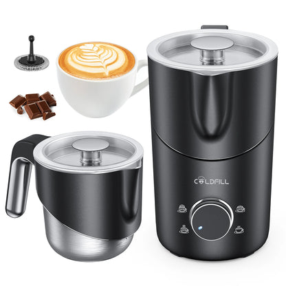 8-in-1 Electric Milk Frother for Coffee