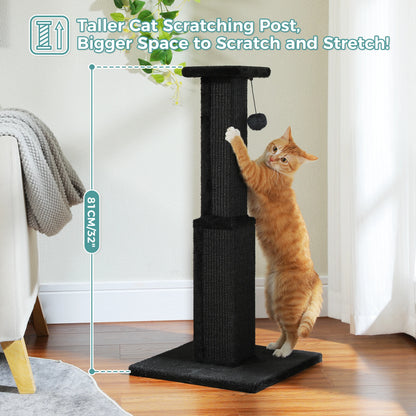 Large Cat Scratching Post With Dangling Ball