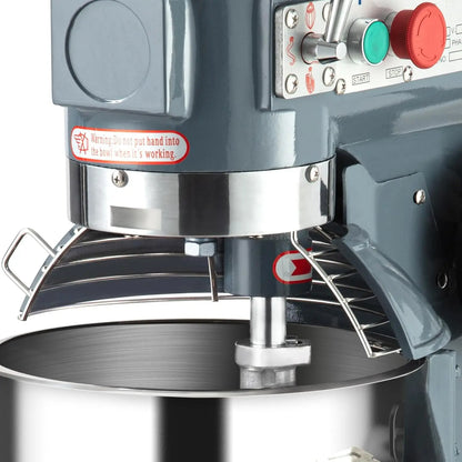 Commercial Stand Mixer with Stainless Steel Bowl, 15QT 600w 3-Speed