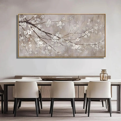 Plum Blossom Painting on Canvas