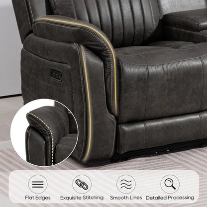 Power Reclining Loveseat with Zero Gravity & Adjustable Headrest