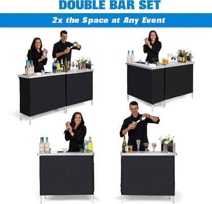 Mobile Bartender Station for Events - Includes Carrying Case