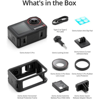 NEW Action 5 Pro Standard Combo, Waterproof Action Camera