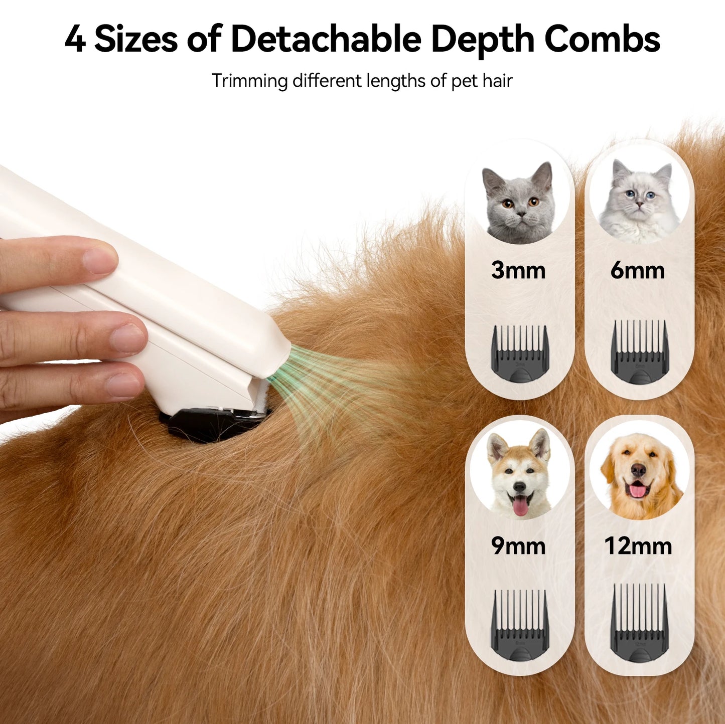 Pet Grooming Vacuum Cleaner & Hair Dryer Clipper