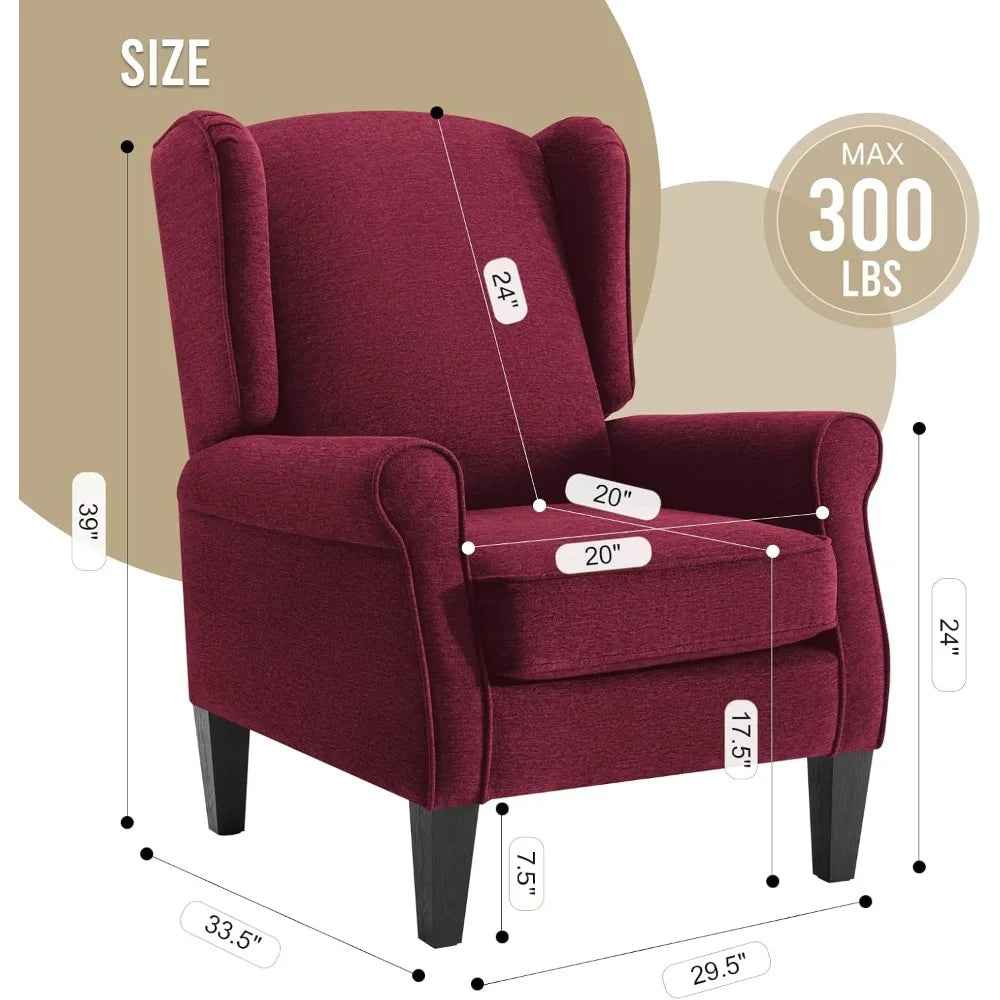 Modern  Chenille Fabric Accent Armchair