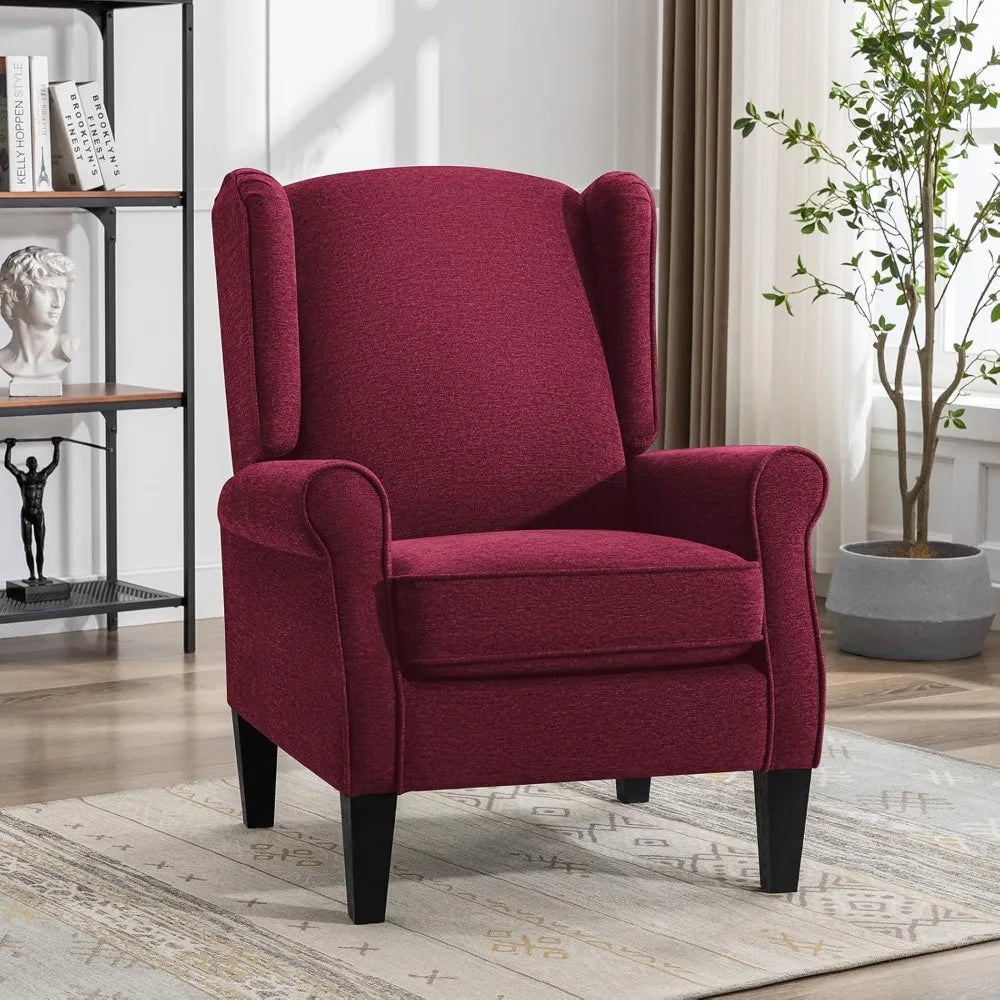 Modern  Chenille Fabric Accent Armchair