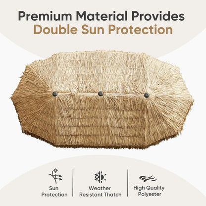 13ft Tiki Patio Umbrella Outdoor Table Umbrella