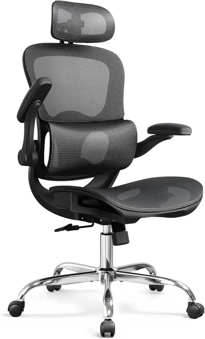 Ergonomic Mesh Heavy Duty High Back Reclining Swivel Computer Chair with Lumbar